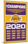 NBA Los Angeles Lakers - Champions 20-Trends International-Mounted Poster