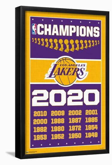 NBA Los Angeles Lakers - Champions 20-Trends International-Framed Poster