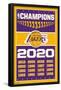 NBA Los Angeles Lakers - Champions 20-Trends International-Framed Poster