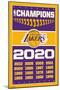 NBA Los Angeles Lakers - Champions 20-Trends International-Mounted Poster