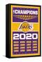 NBA Los Angeles Lakers - Champions 20-Trends International-Framed Stretched Canvas