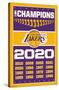 NBA Los Angeles Lakers - Champions 20-Trends International-Stretched Canvas