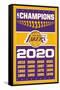 NBA Los Angeles Lakers - Champions 20-Trends International-Framed Stretched Canvas