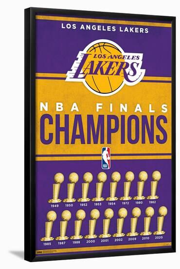 NBA Los Angeles Lakers - Champions 23-Trends International-Framed Poster