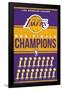 NBA Los Angeles Lakers - Champions 23-Trends International-Framed Poster