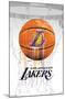 NBA Los Angeles Lakers - Drip Ball 20-Trends International-Mounted Poster