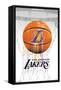 NBA Los Angeles Lakers - Drip Ball 20-Trends International-Framed Stretched Canvas