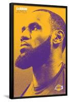 NBA Los Angeles Lakers - Lebron James 18-Trends International-Framed Poster