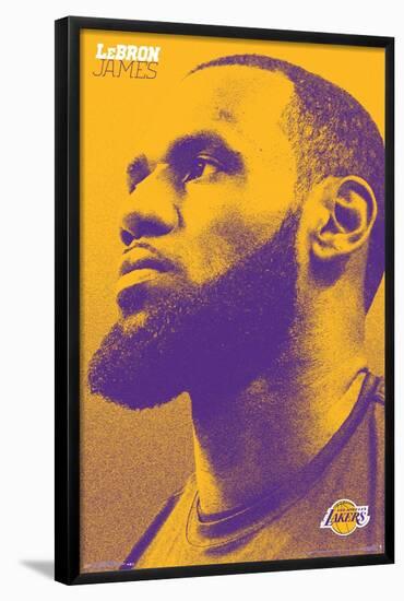 NBA Los Angeles Lakers - Lebron James 18-Trends International-Framed Poster
