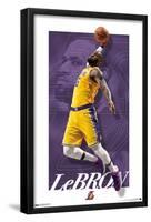 NBA Los Angeles Lakers - LeBron James 21-Trends International-Framed Poster