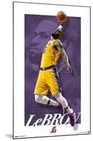 NBA Los Angeles Lakers - LeBron James 21-Trends International-Mounted Poster