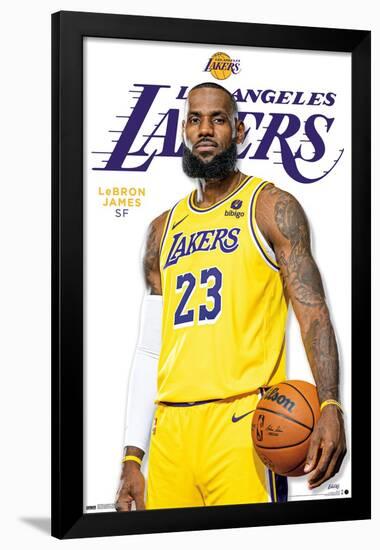 NBA Los Angeles Lakers - LeBron James Feature Series 23-Trends International-Framed Poster