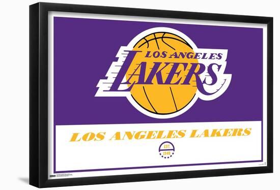 NBA Los Angeles Lakers - Logo 21-Trends International-Framed Poster