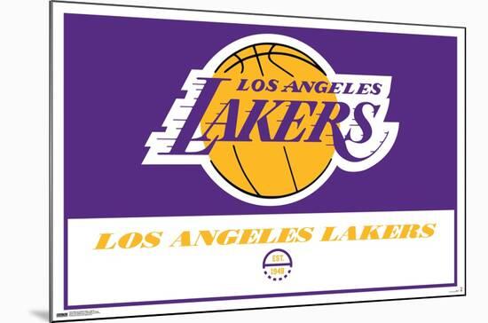 NBA Los Angeles Lakers - Logo 21-Trends International-Mounted Poster