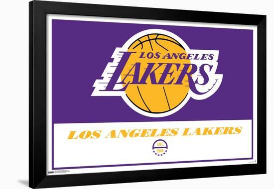 NBA Los Angeles Lakers - Logo 21-Trends International-Framed Poster