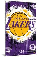 NBA Los Angeles Lakers - Maximalist Logo 23-Trends International-Mounted Poster