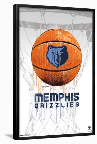 NBA Memphis Grizzlies - Drip Basketball 21-Trends International-Framed Poster