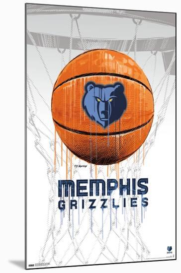 NBA Memphis Grizzlies - Drip Basketball 21-Trends International-Mounted Poster