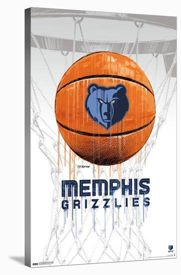 NBA Memphis Grizzlies - Drip Basketball 21-Trends International-Stretched Canvas