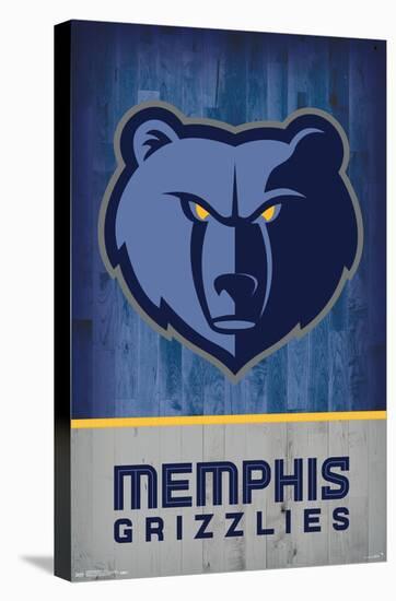 NBA Memphis Grizzlies - Logo 18-Trends International-Stretched Canvas