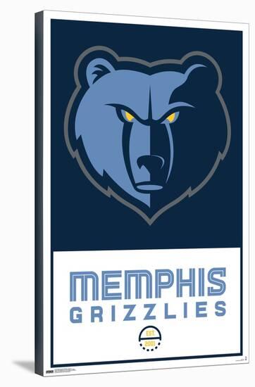 NBA Memphis Grizzlies - Logo 21-Trends International-Stretched Canvas