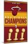 NBA Miami Heat - Champions 23-Trends International-Mounted Poster