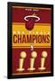 NBA Miami Heat - Champions 23-Trends International-Framed Poster