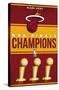 NBA Miami Heat - Champions 23-Trends International-Stretched Canvas