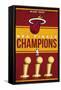 NBA Miami Heat - Champions 23-Trends International-Framed Stretched Canvas