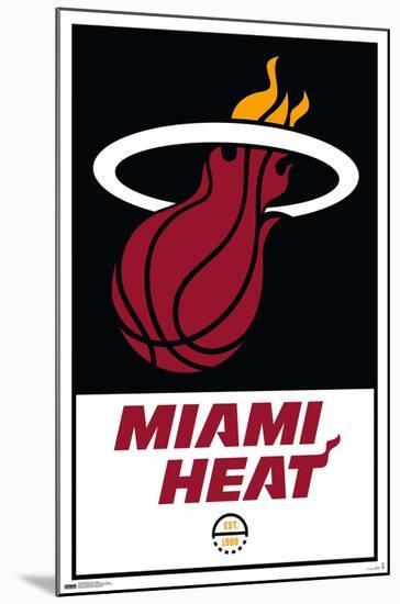 NBA Miami Heat - Logo 21-Trends International-Mounted Poster