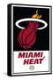 NBA Miami Heat - Logo 21-Trends International-Framed Stretched Canvas