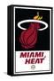 NBA Miami Heat - Logo 21-Trends International-Framed Stretched Canvas