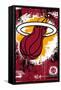 NBA Miami Heat - Maximalist Logo 23-Trends International-Framed Stretched Canvas
