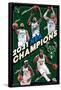 NBA Milwaukee Bucks  - 2021 NBA Finals Champions-Trends International-Framed Poster