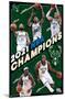 NBA Milwaukee Bucks  - 2021 NBA Finals Champions-Trends International-Mounted Poster