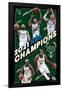 NBA Milwaukee Bucks  - 2021 NBA Finals Champions-Trends International-Framed Poster