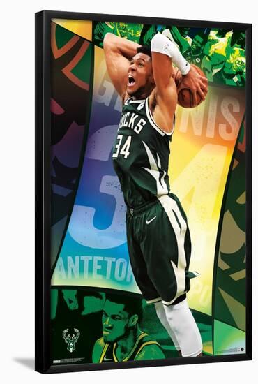 NBA Milwaukee Bucks - Giannis Antetokounmpo 21-Trends International-Framed Poster