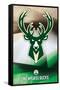 NBA Milwaukee Bucks - Logo 16-Trends International-Framed Stretched Canvas