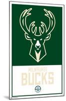 NBA Milwaukee Bucks - Logo 21-Trends International-Mounted Poster