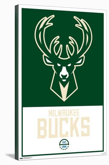 NBA Milwaukee Bucks - Logo 21-Trends International-Stretched Canvas