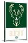 NBA Milwaukee Bucks - Logo 21-Trends International-Stretched Canvas