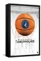 NBA Minnesota Timberwolves - Drip Basketball 21-Trends International-Framed Stretched Canvas