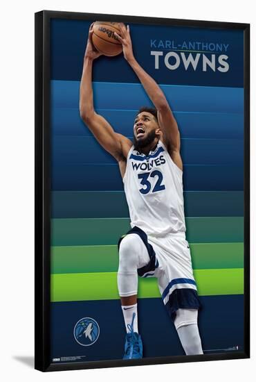 NBA Minnesota Timberwolves - Karl-Anthony Towns 23-Trends International-Framed Poster