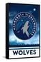 NBA Minnesota Timberwolves - Logo 18-Trends International-Framed Stretched Canvas