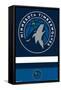 NBA Minnesota Timberwolves - Logo 20-Trends International-Framed Stretched Canvas