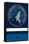 NBA Minnesota Timberwolves - Logo 20-Trends International-Framed Stretched Canvas