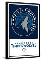 NBA Minnesota Timberwolves - Logo 21-Trends International-Framed Poster