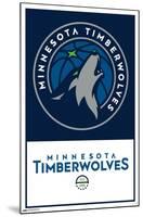NBA Minnesota Timberwolves - Logo 21-Trends International-Mounted Poster