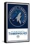 NBA Minnesota Timberwolves - Logo 21-Trends International-Framed Stretched Canvas