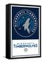 NBA Minnesota Timberwolves - Logo 21-Trends International-Framed Stretched Canvas